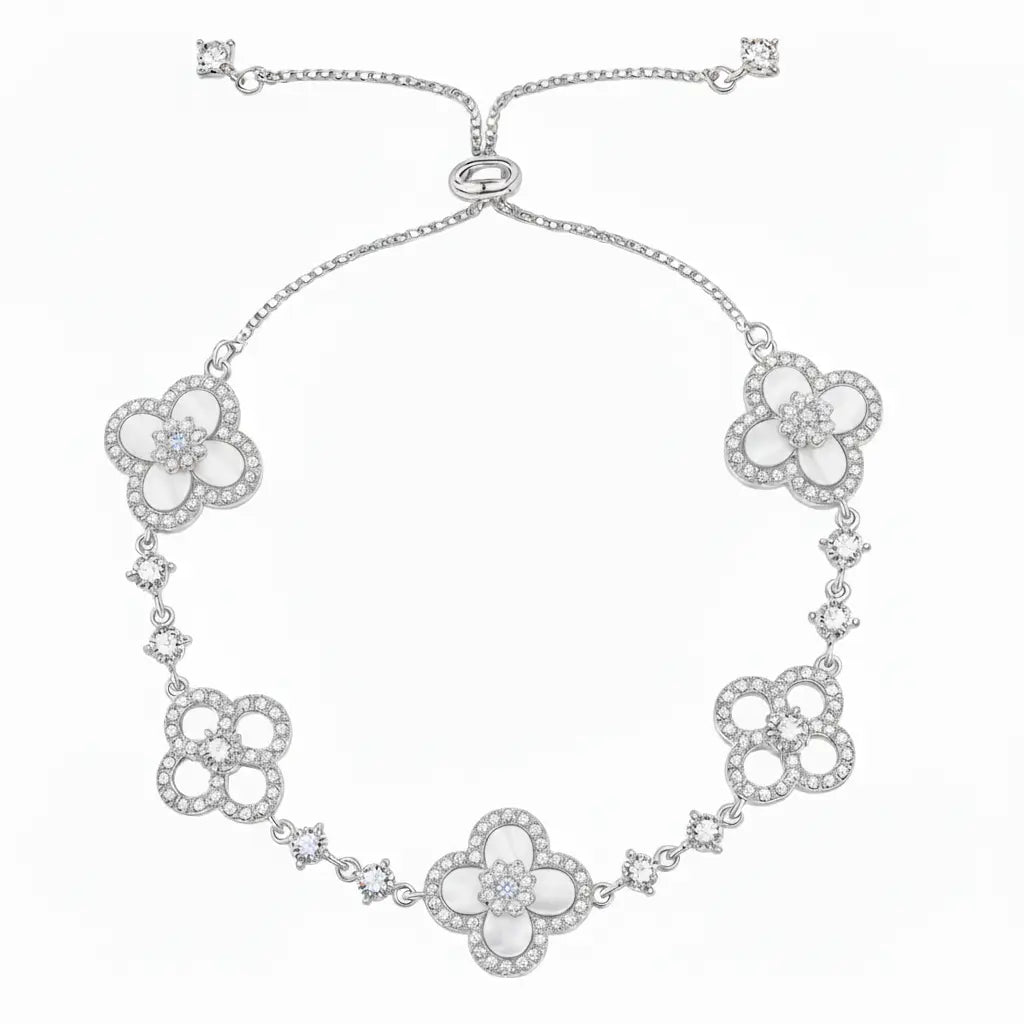 Clover Mother of Pearl Bracelet Clara & Bloom