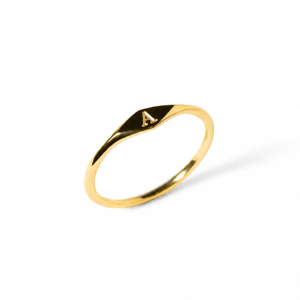 Personalized Initial Stacking Ring