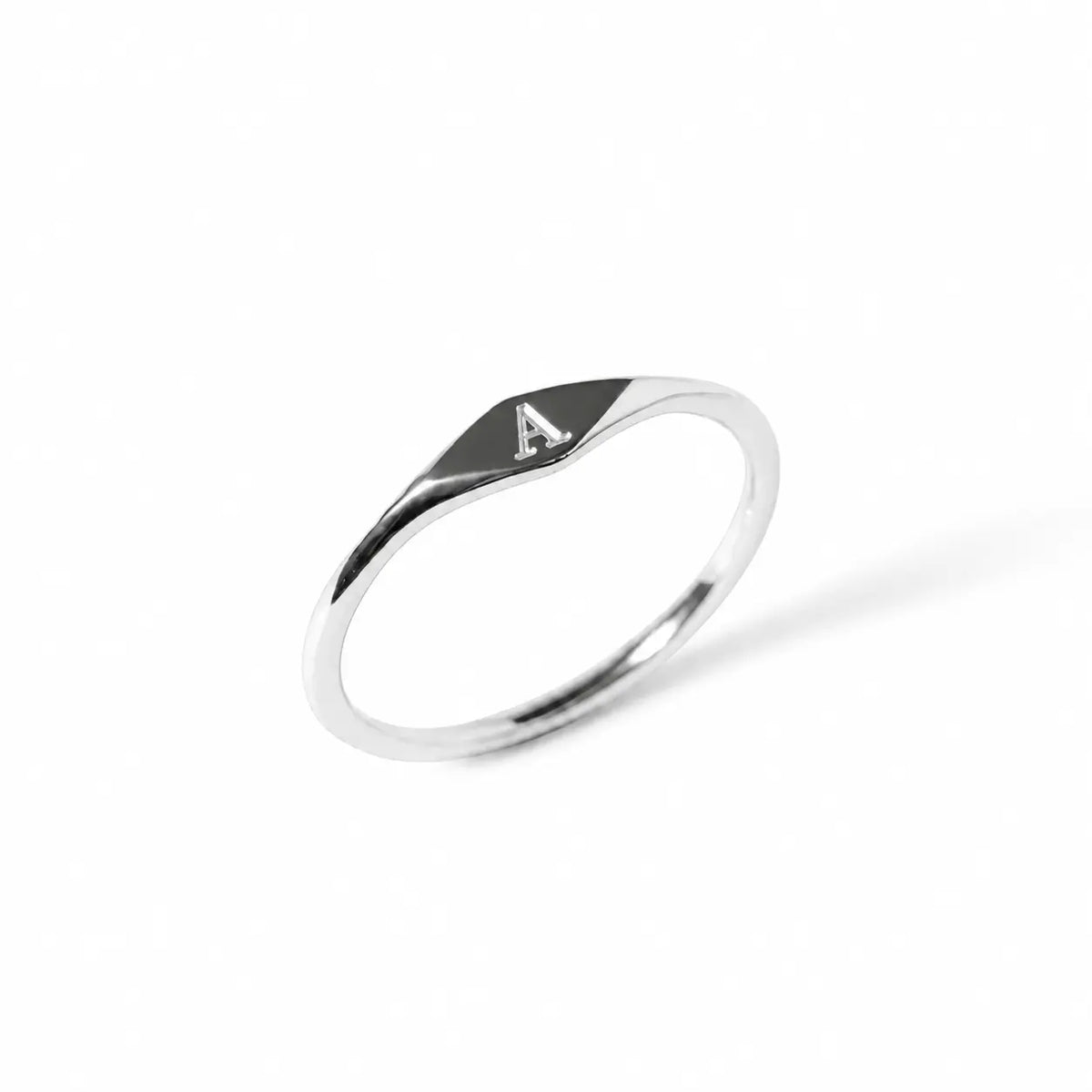 Personalized Initial Stacking Ring