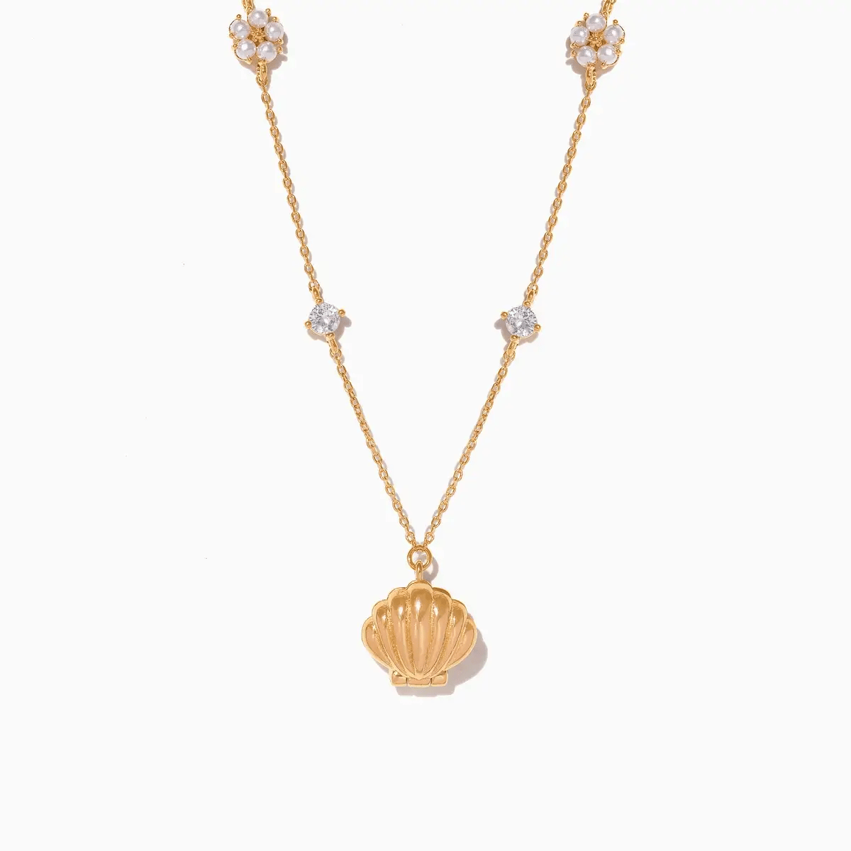 Hidden Pearl Shell Necklace Clara & Bloom