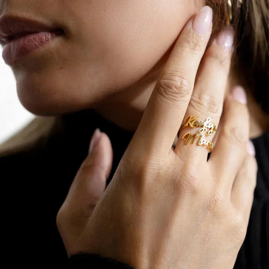 Double Name Ring Clara Bloom