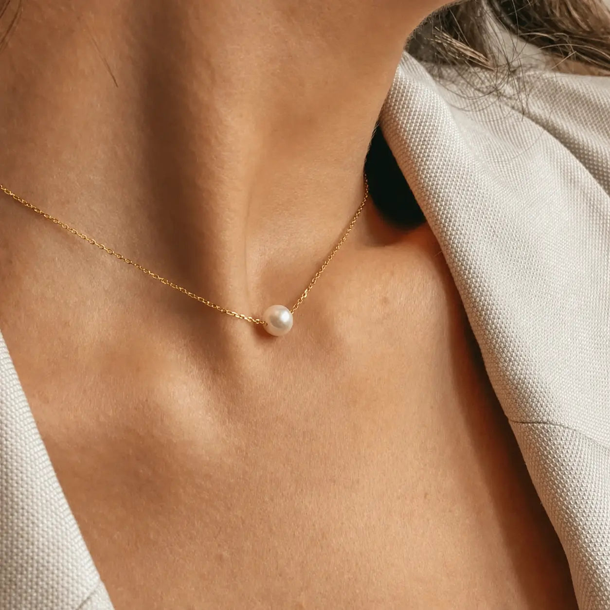Luna Natural Pearl Necklace