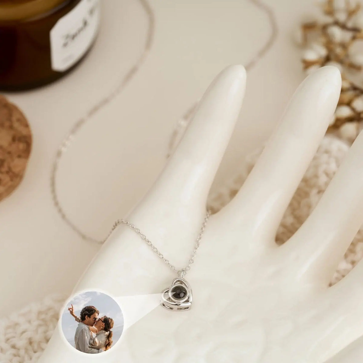 Personalized Projection Necklace Clara Bloom
