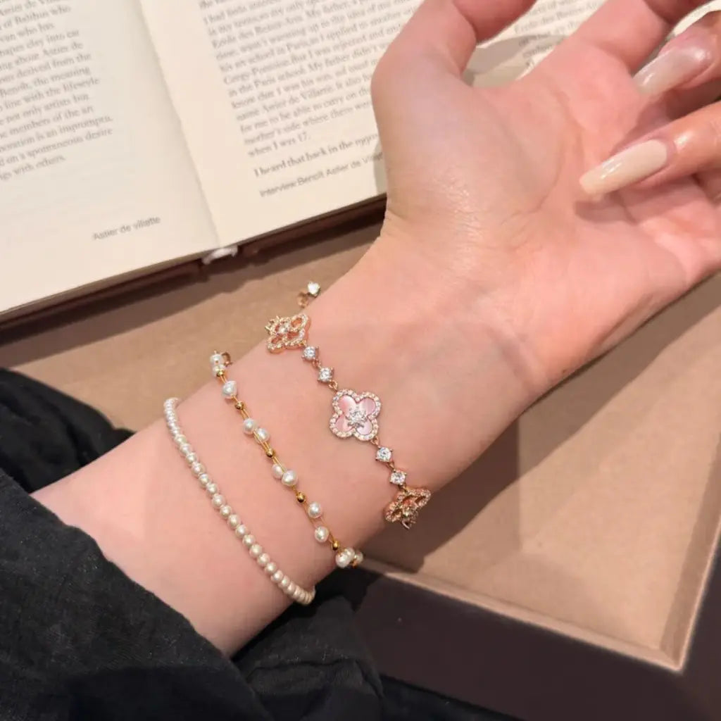 Clover Mother of Pearl Bracelet Clara & Bloom