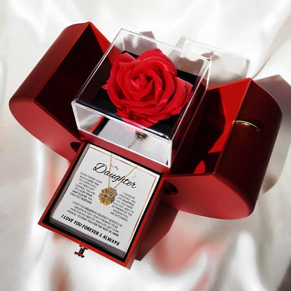 To My Daughter Four Leaf Clover Necklace Clara Bloom