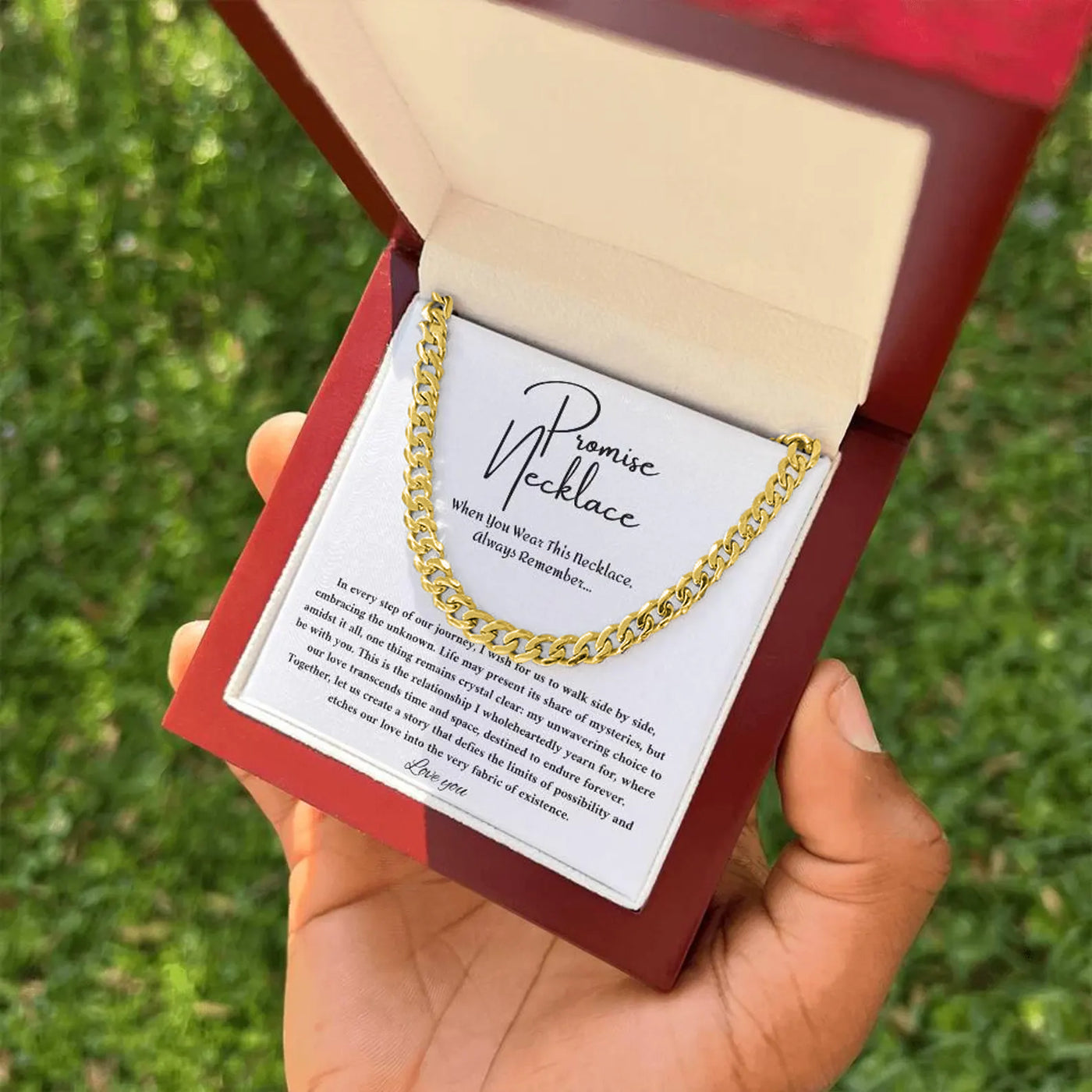 Promise Necklace Men + Gift Box