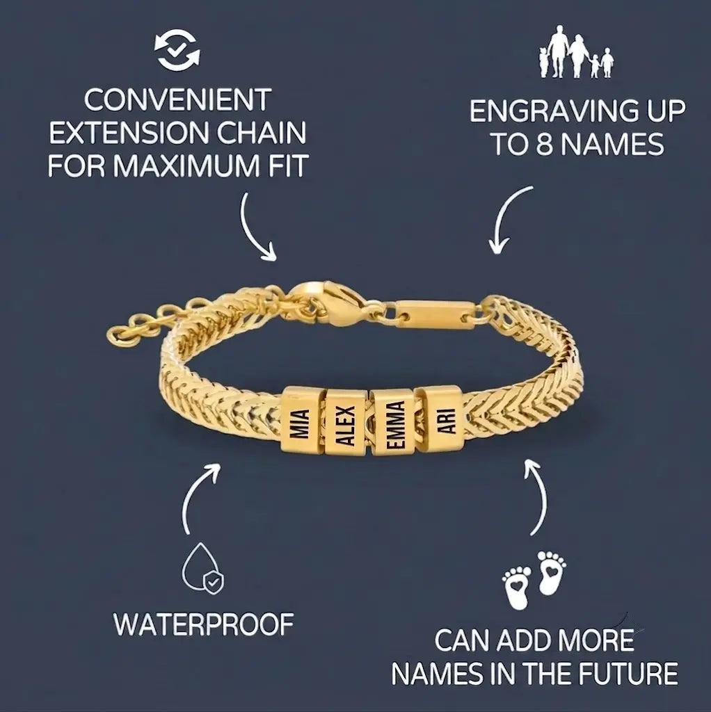 Elements Personalized Dad Bracelet
