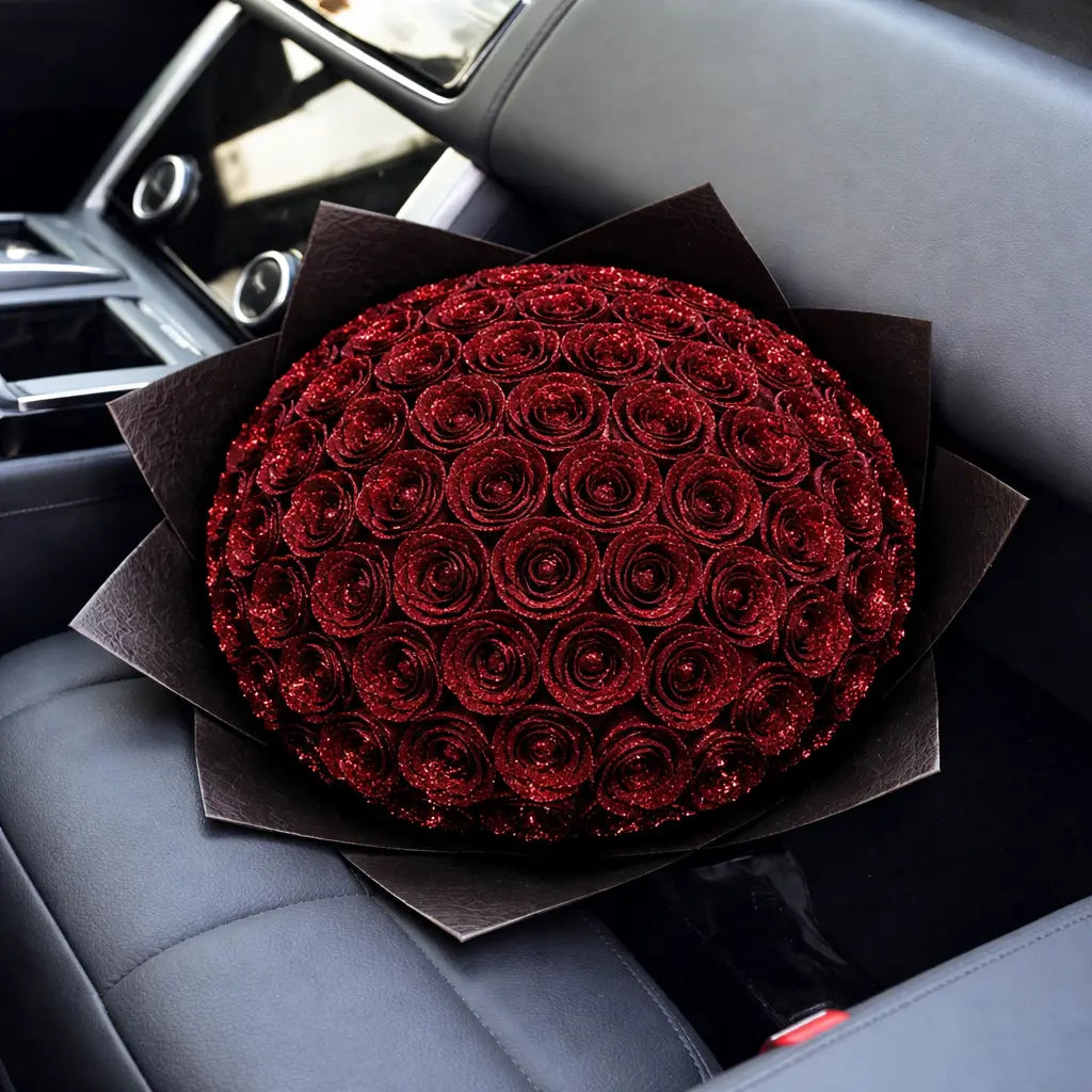 GLITTER ROSE BOUQUET Clara & Bloom