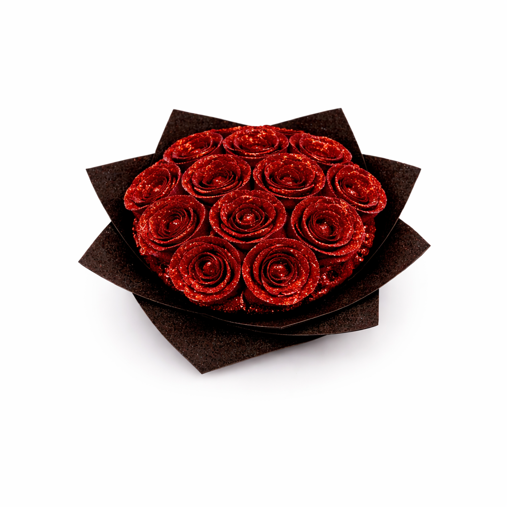 GLITTER ROSE BOUQUET Clara & Bloom