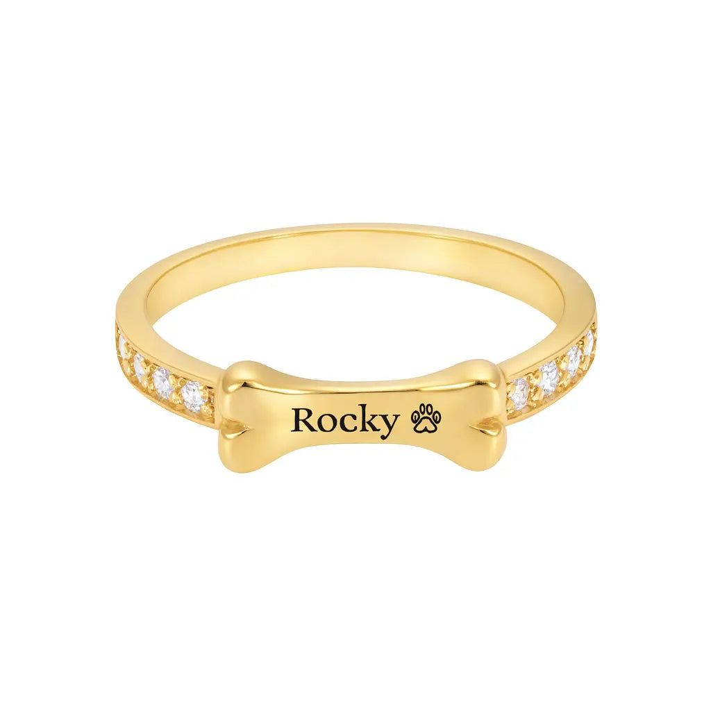 Customized Dog Ring Clara Bloom