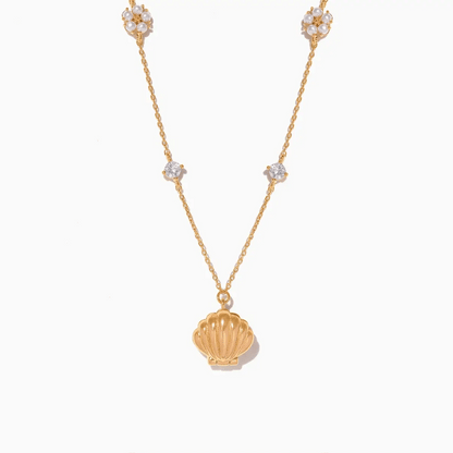 Hidden Pearl Shell Necklace Clara & Bloom