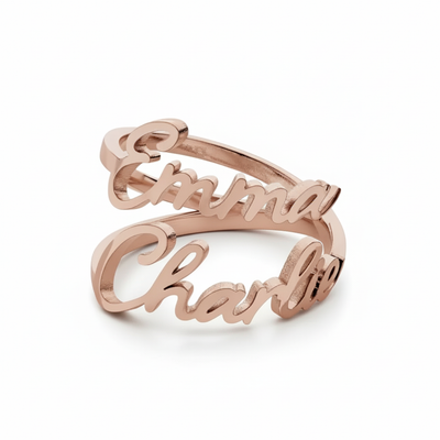 Double Name Ring