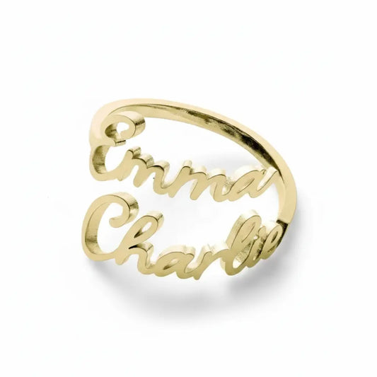 Double Name Ring Clara Bloom
