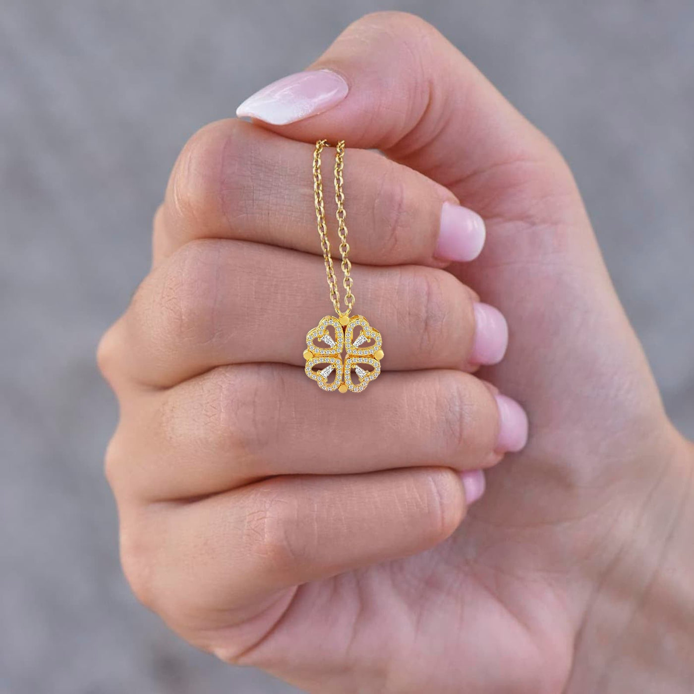 To My Daughter Four Leaf Clover Necklace