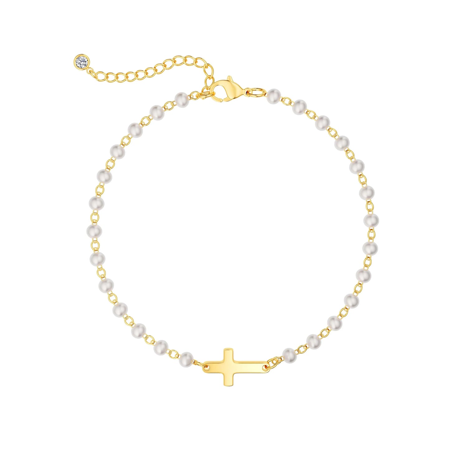 Pearl Bracelet Adjustable Clara & Bloom