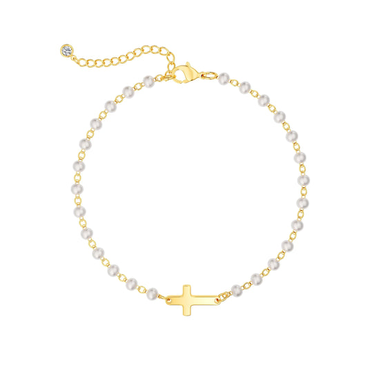 Pearl Bracelet Adjustable Clara & Bloom