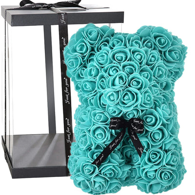 Rose Teddy Bear - W/Gift Box