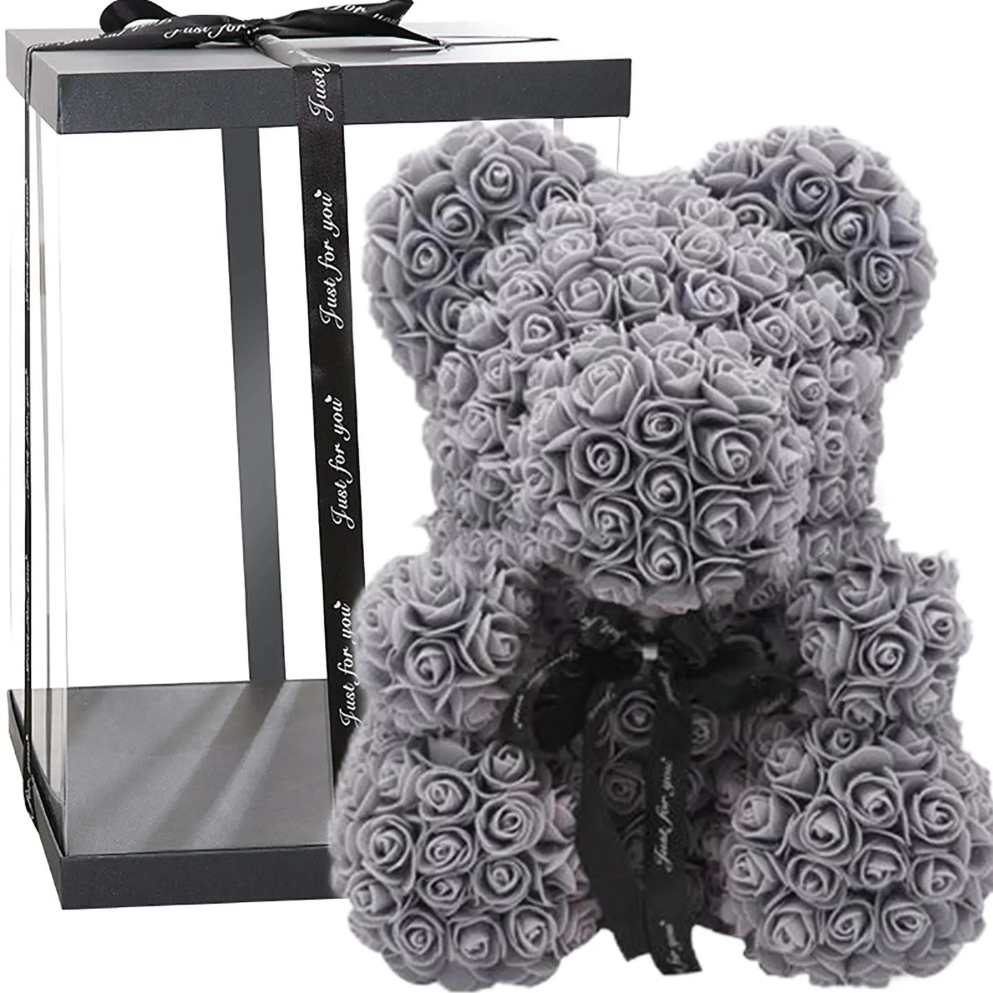 Rose Teddy Bear - W/Gift Box Clara Bloom