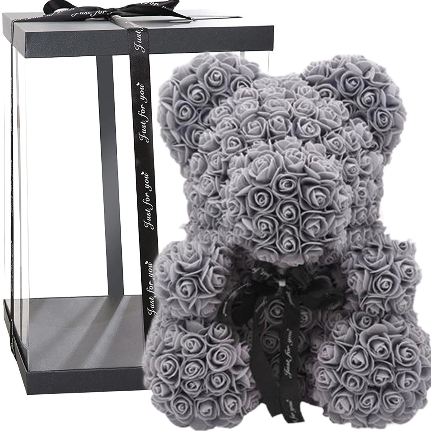 Rose Teddy Bear - W/Gift Box