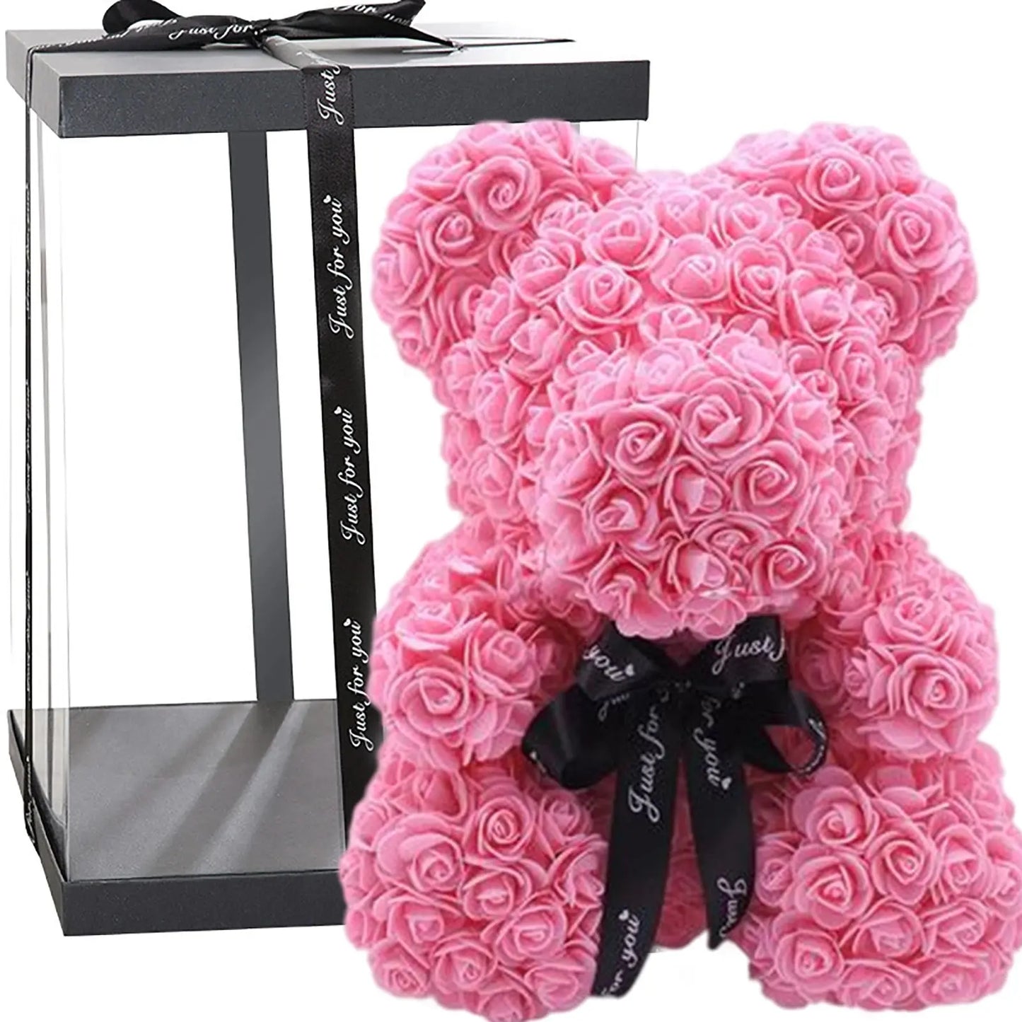 Rose Teddy Bear - W/Gift Box Clara Bloom