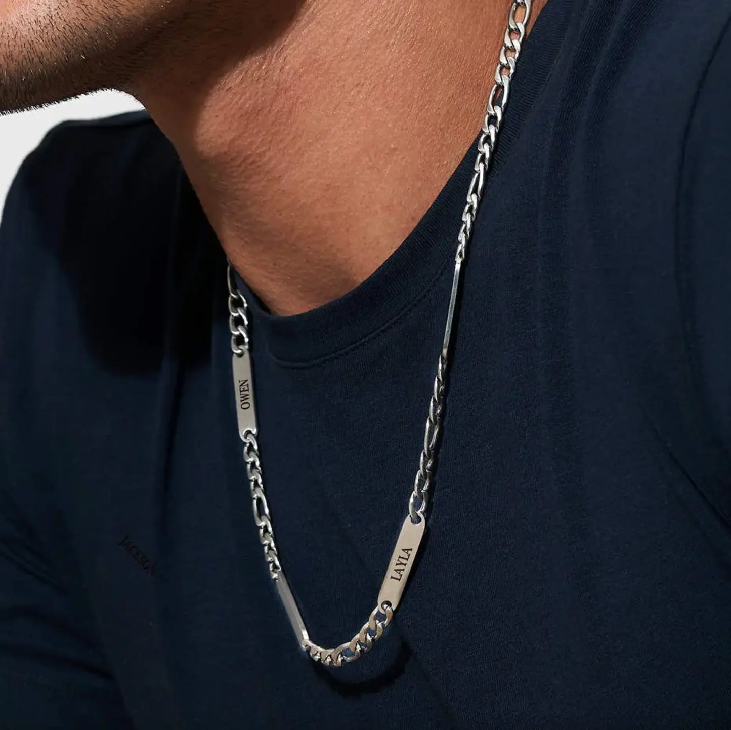Lineage Name Necklace for Men Clara Bloom