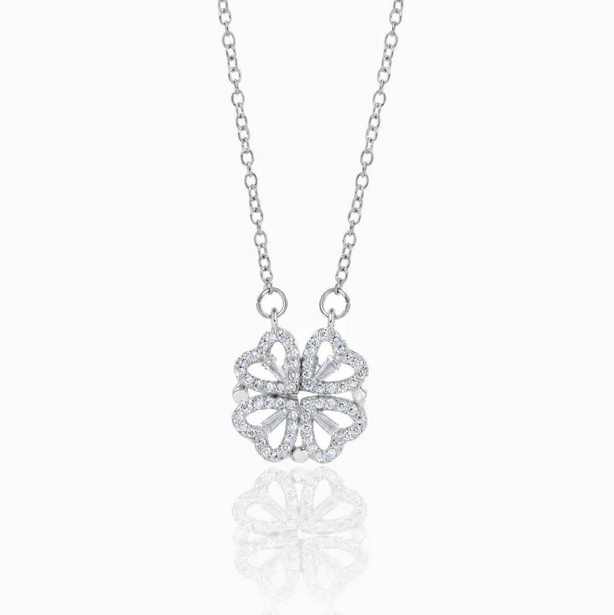 Clover Necklace + Rose Gift Box