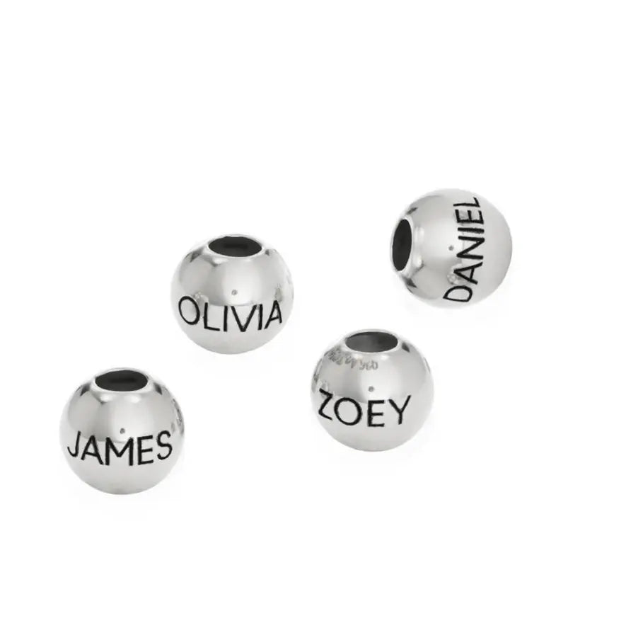 18K Gold Round Charm Bead Clara Bloom