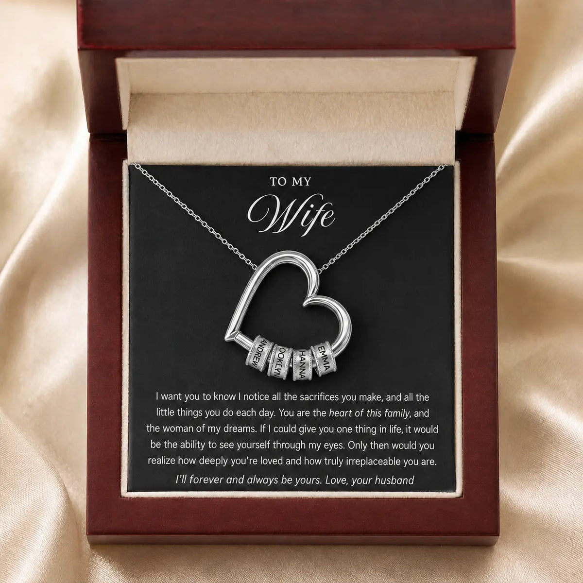 Family Heart Necklace