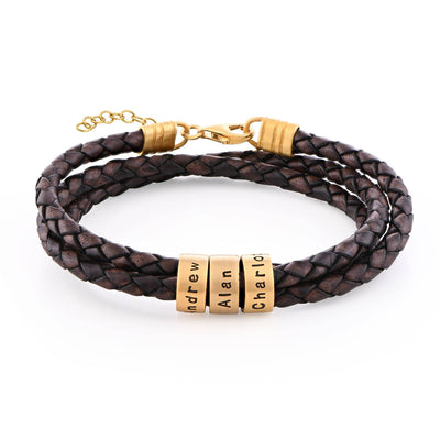 Beads for Braided Leather Bracelet Men