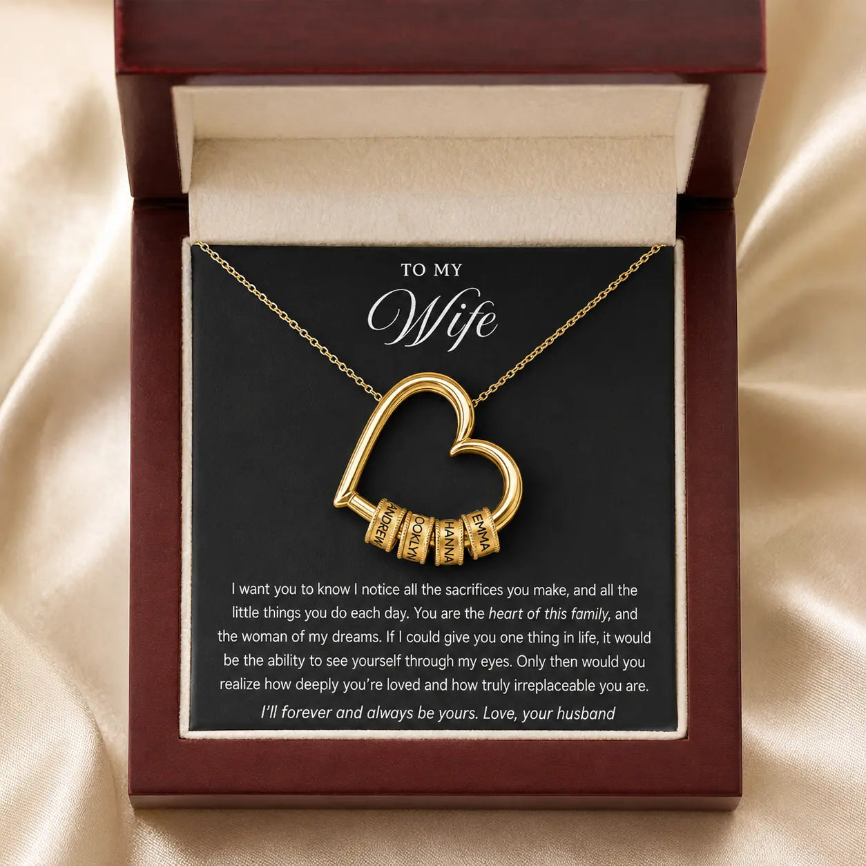 Family Heart Necklace