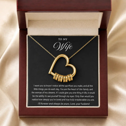 Family Heart Necklace