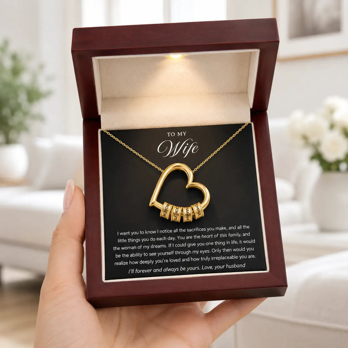 Family Heart Necklace
