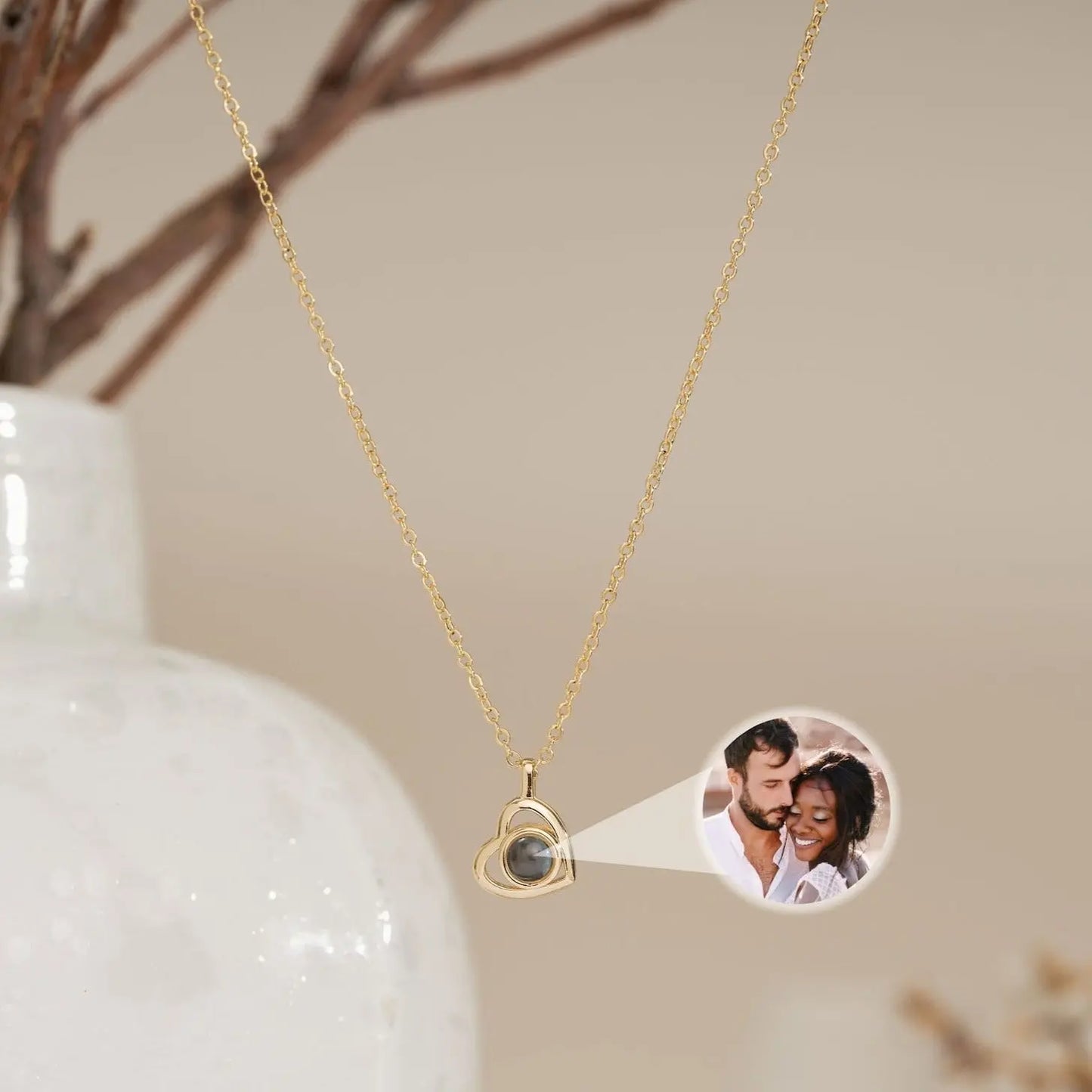 Personalized Projection Necklace Clara Bloom