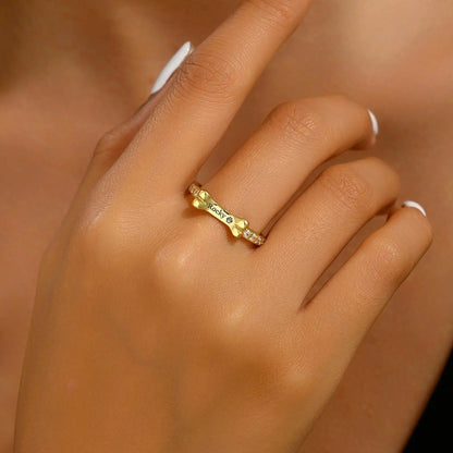 Customized Dog Ring Clara Bloom