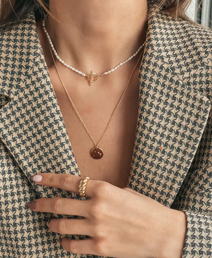 Pearl Lock Necklace