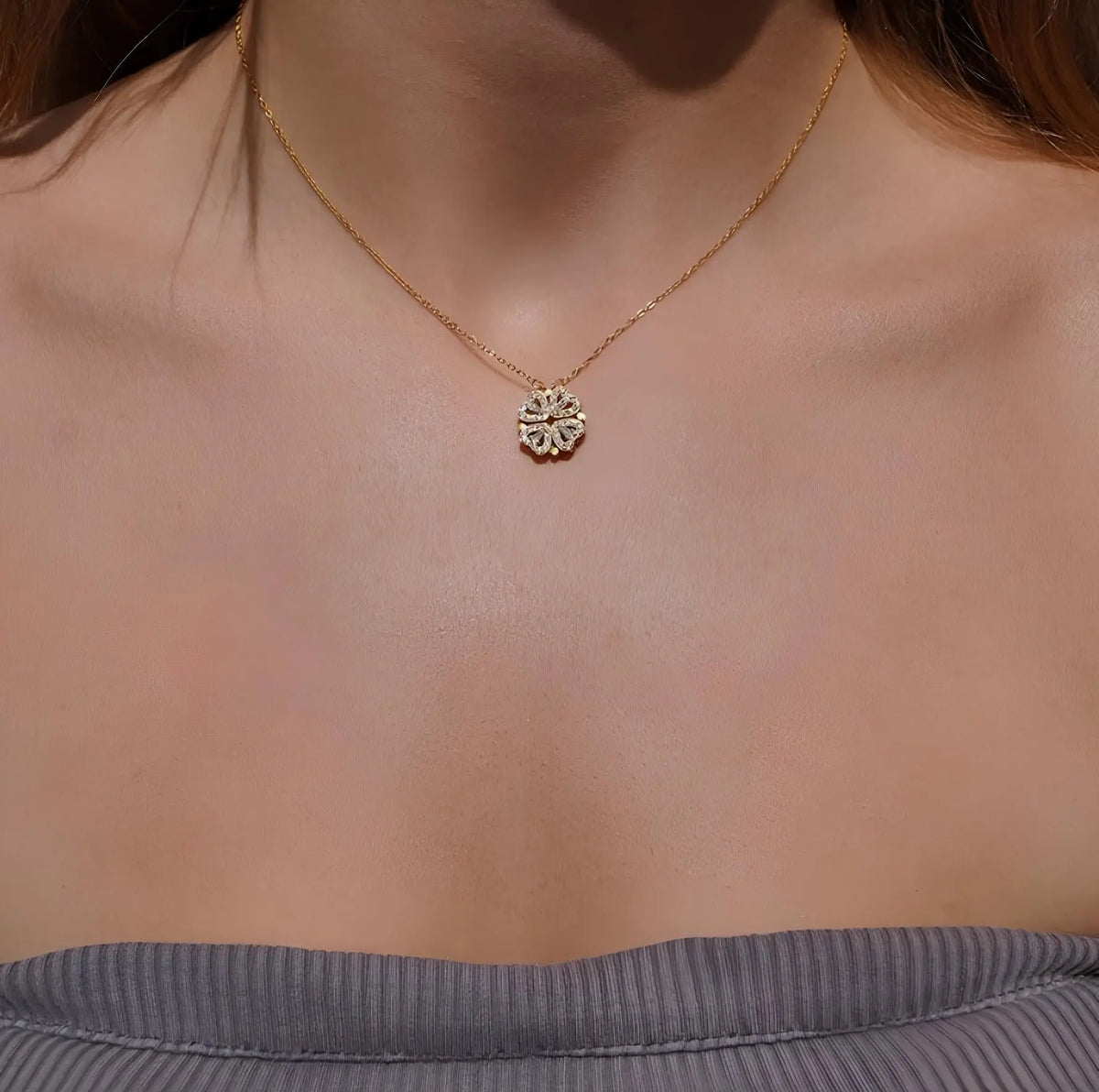 To My Daughter Four Leaf Clover Necklace Clara Bloom