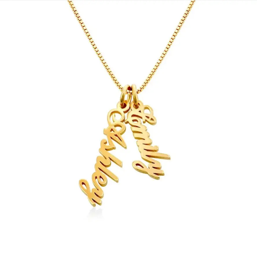 Vertical Name Necklace Clara Bloom