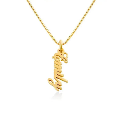 Vertical Name Necklace Clara Bloom