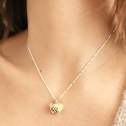 Customized Heart Necklace Clara Bloom