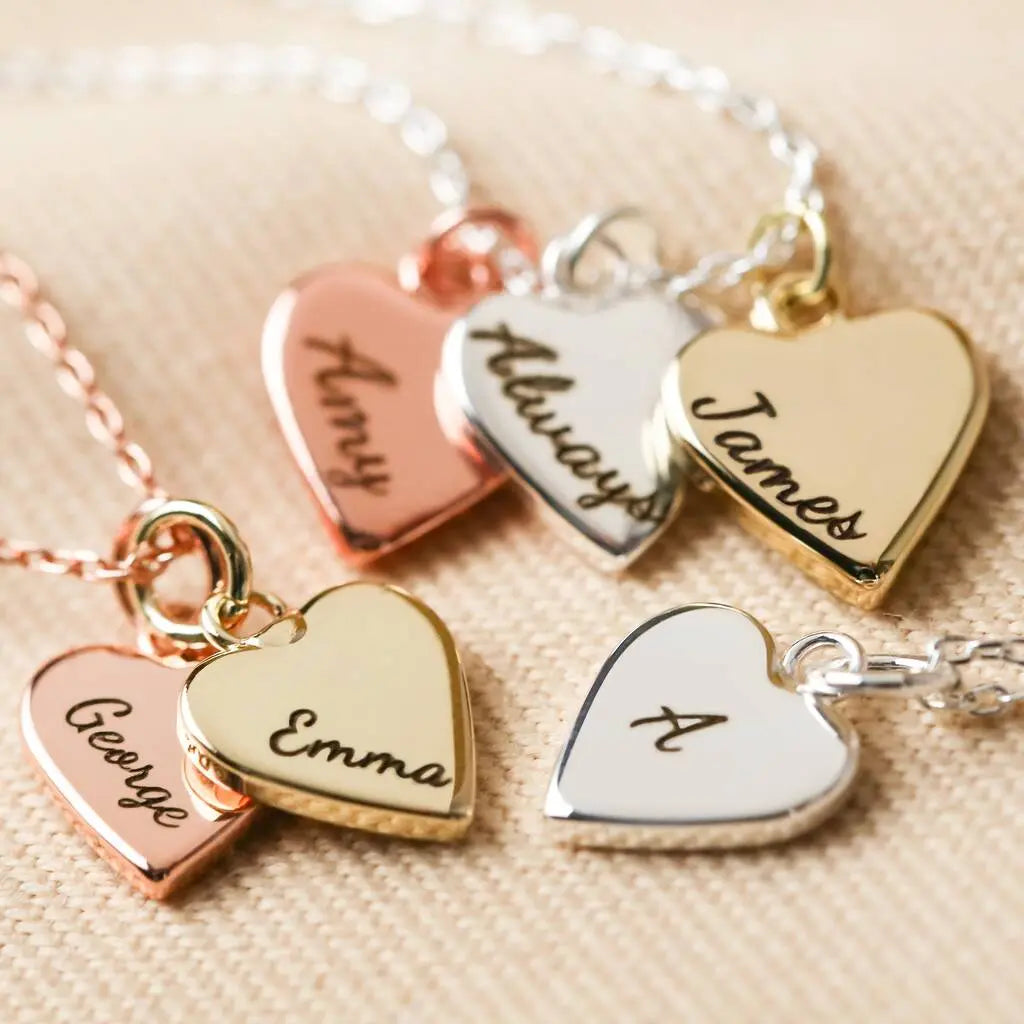 Customized Heart Necklace Clara Bloom