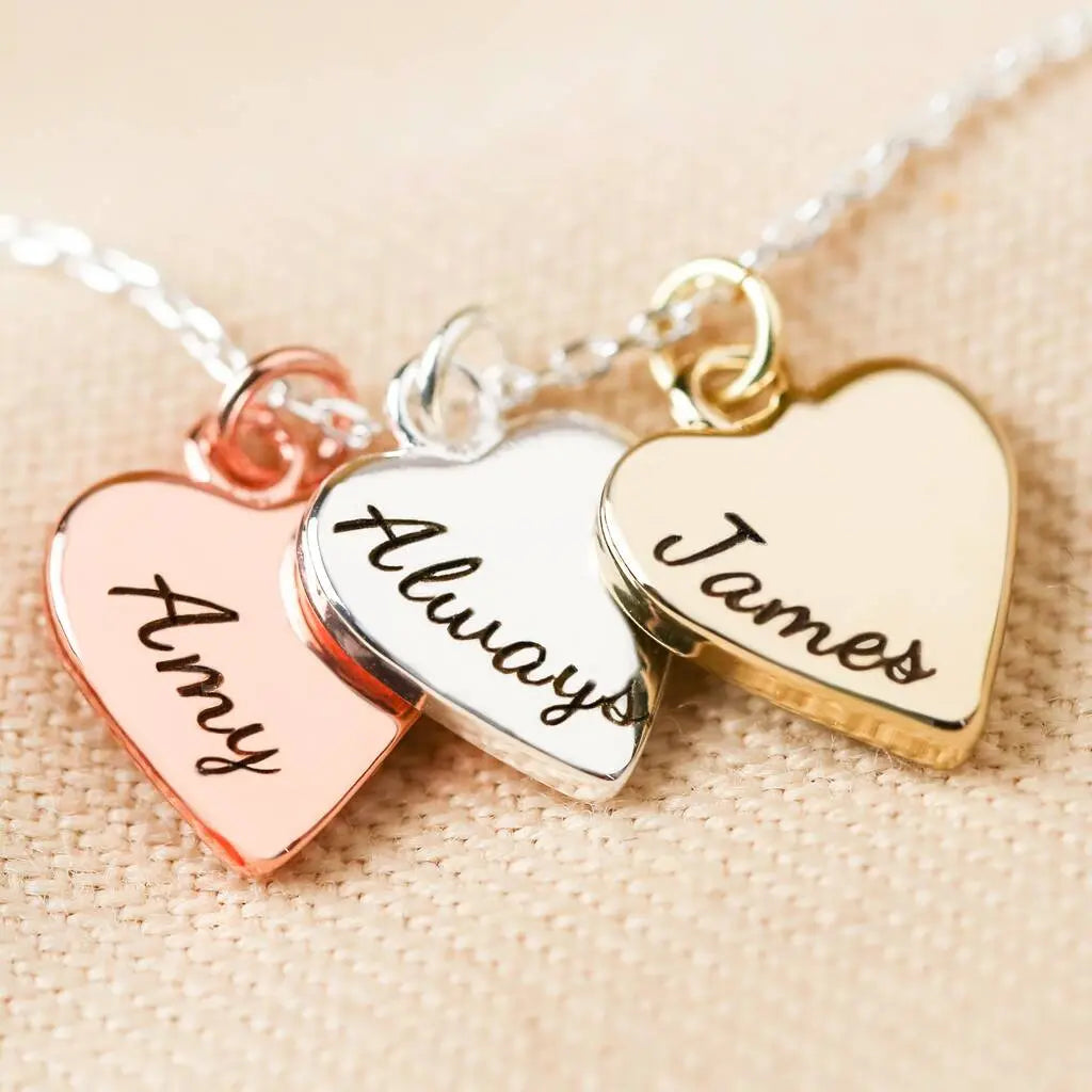 Customized Heart Necklace Clara Bloom