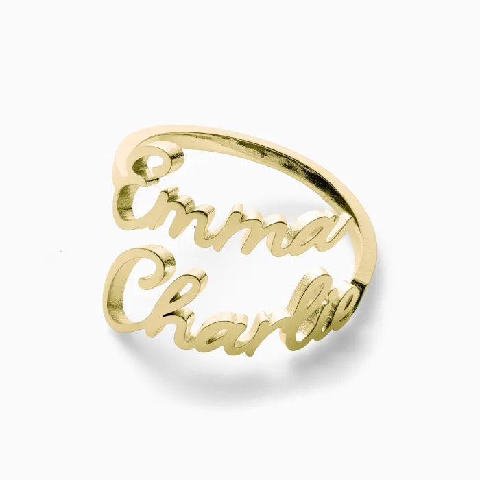 Double Name Ring