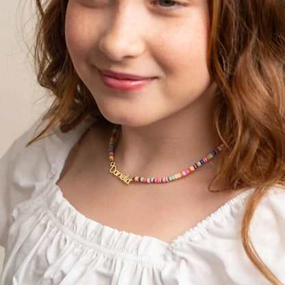 Rainbow Magic Name Necklace Clara & Bloom