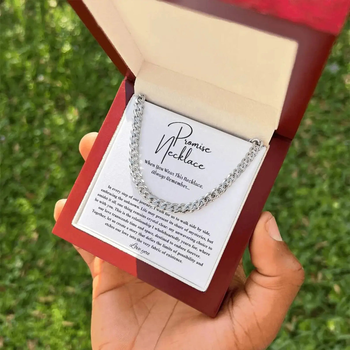 Promise Necklace Men + Gift Box Clara & Bloom