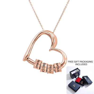Personalized Heart Family Necklace Clara Bloom