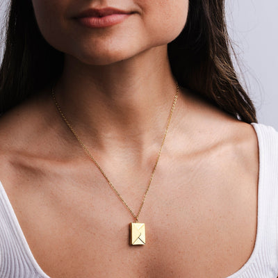Love Letter Necklace + Rose Gift Box