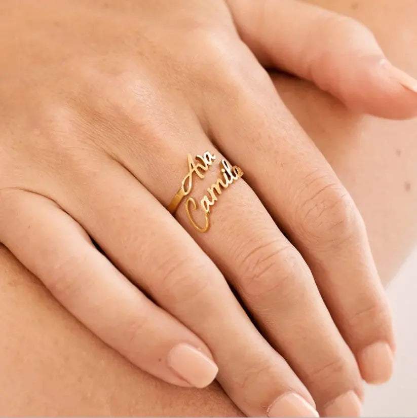 Double Name Ring Clara Bloom